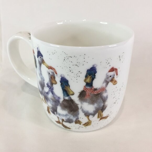 Royal Worcester Wrendale Designs Mug Duck The Halls Christmas Ducks Hannah - Picture 6 of 7